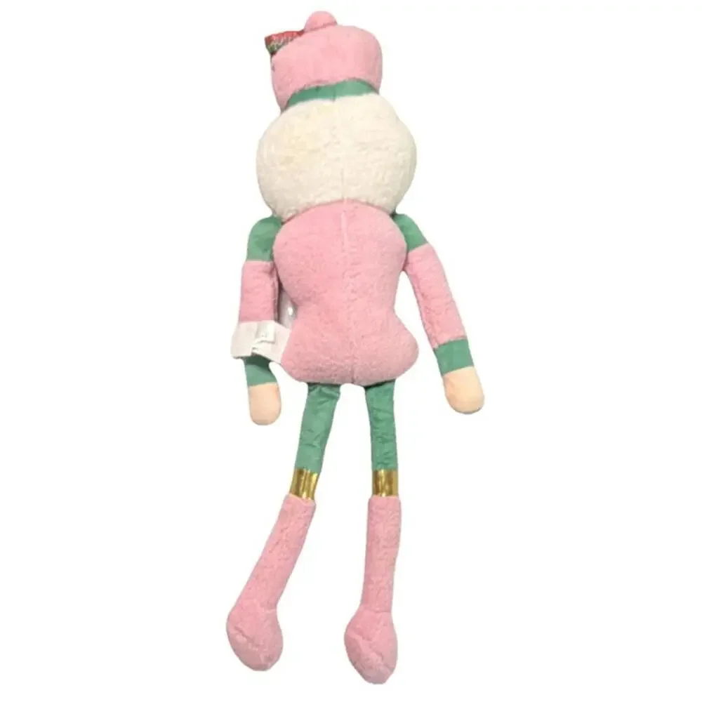 Snow Cool Nutcracker Holiday Pillow‎ Pink Green